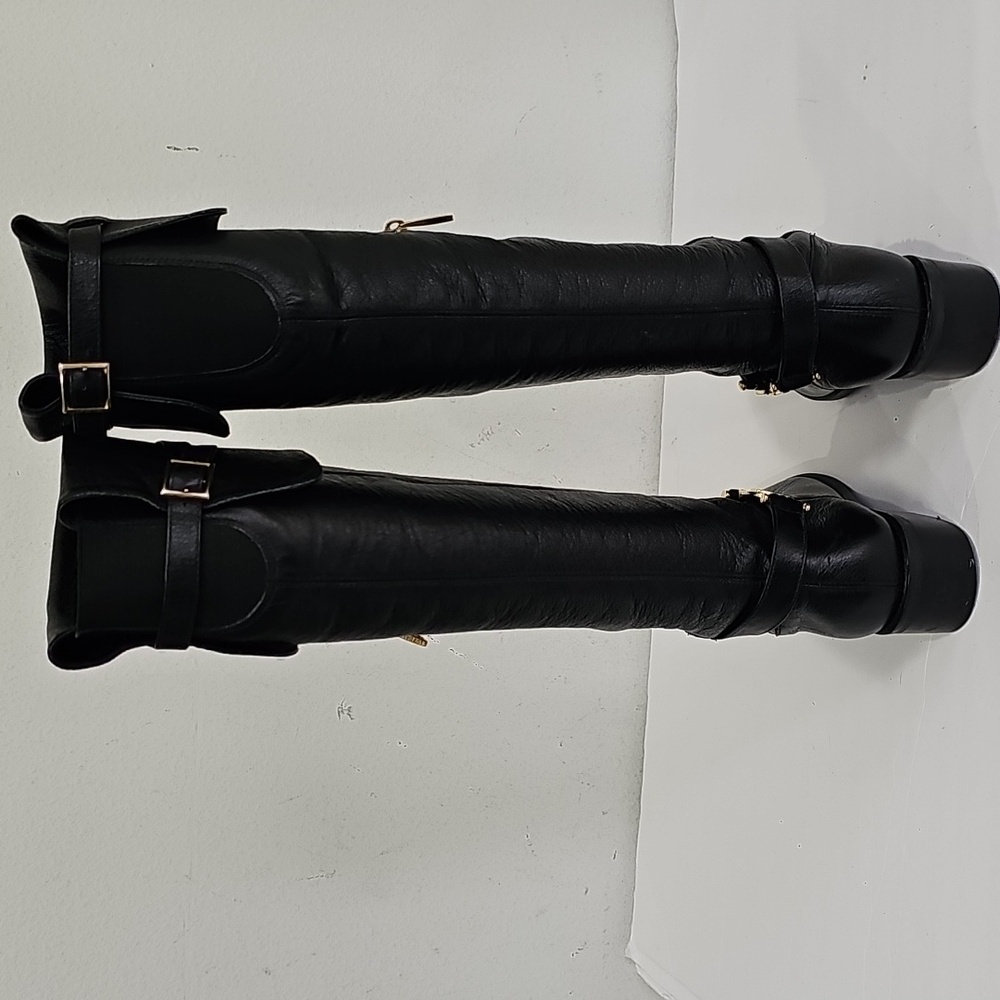 Luz Da Lua Black boots Knee High Size 5 - Picture 5 of 12